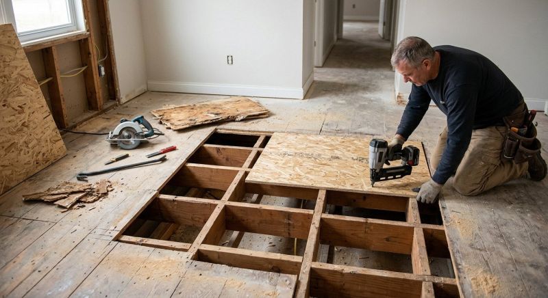 Floor Joist Repair in Kansas City, KS