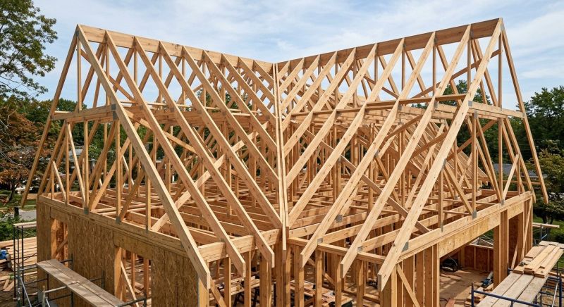 Gable Roof Framing in Conroe, TX